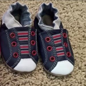 Robeez Boys Leather Crib Shoes